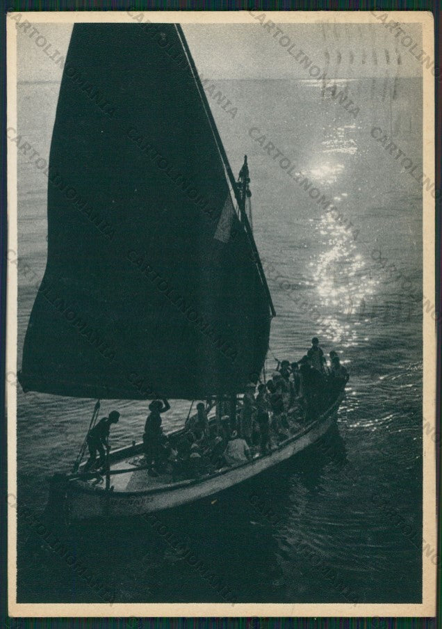 Rimini Riccione Barca FG cartolina KB0139 – fronte