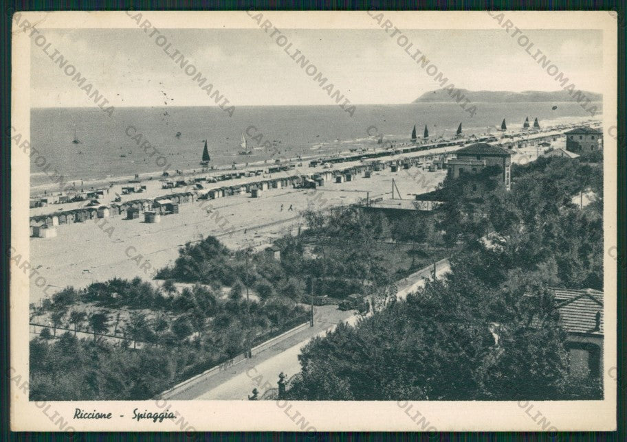Rimini Riccione PIEGHINA FG cartolina KB0142 – fronte