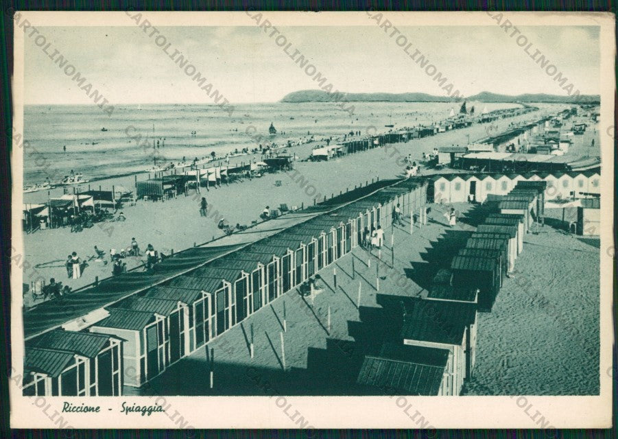 Rimini Riccione PIEGHINA FG cartolina KB0164 – fronte
