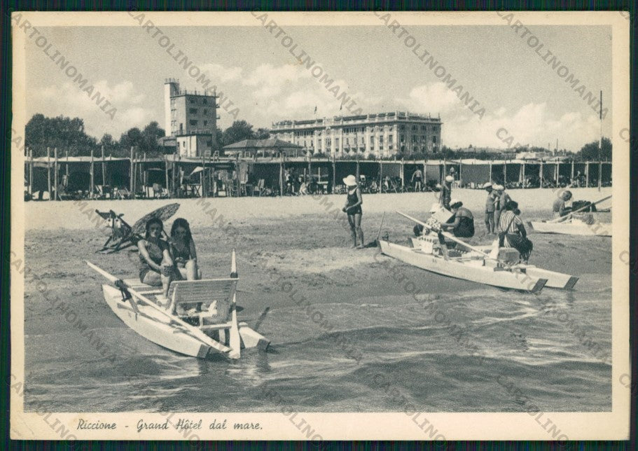 Rimini Riccione PIEGA FG cartolina KB0183 – fronte