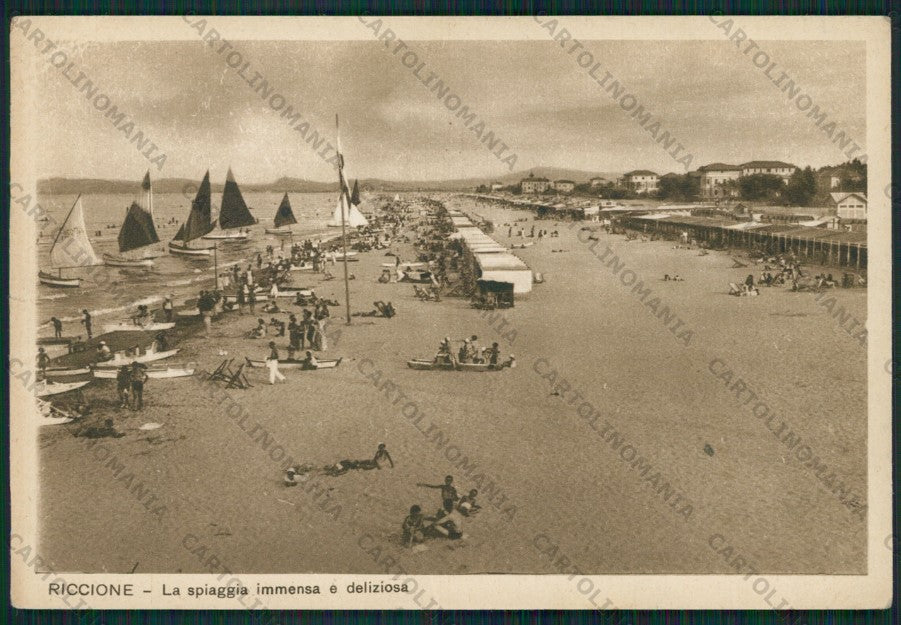 Rimini Riccione PIEGHINA FG cartolina KB0205 – fronte