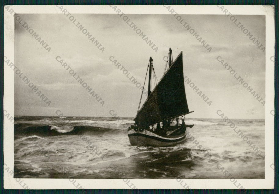 Rimini Riccione Barca Burrasca Foto FG cartolina KB0216 – fronte