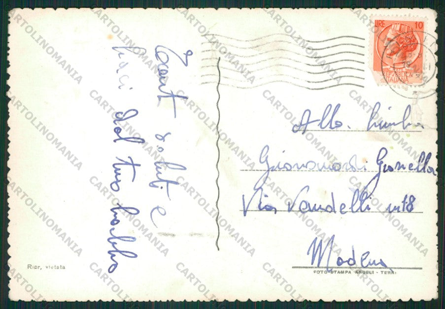 Rimini Riccione STRAPPI Foto FG cartolina KB0229 – retro