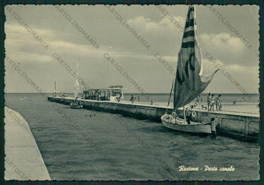 Rimini Riccione Barca FG cartolina KB0236 – fronte