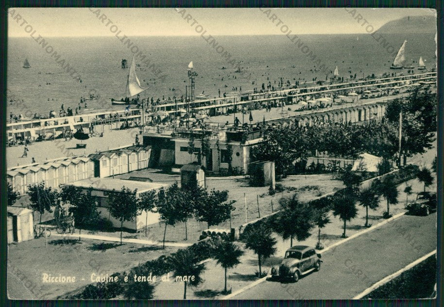 Rimini Riccione Auto PIEGHINA FG cartolina KB0246 – fronte