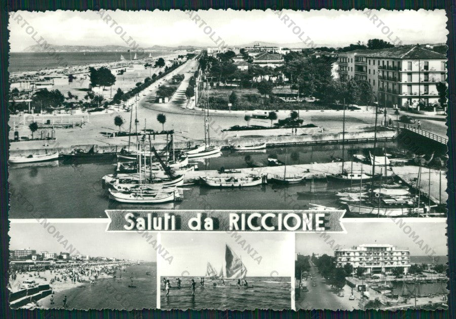 Rimini Riccione Saluti da Foto FG cartolina KB0316 – fronte