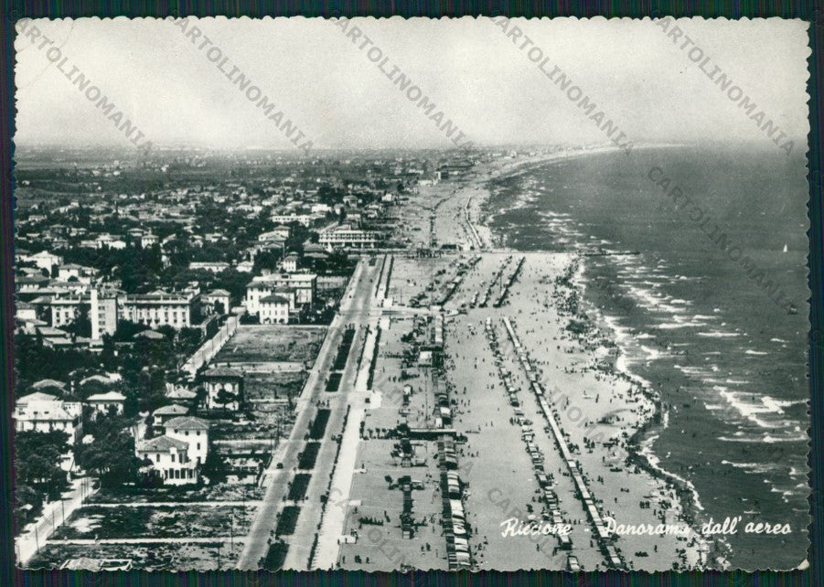Rimini Riccione PIEGA Foto FG cartolina KB0318 – fronte