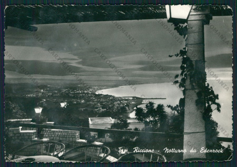 Rimini Riccione Edenroch PIEGHINE Foto FG cartolina KB0333 – fronte