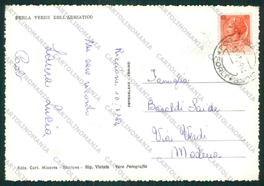 Rimini Riccione Edenroch Foto FG cartolina KB0334 – retro