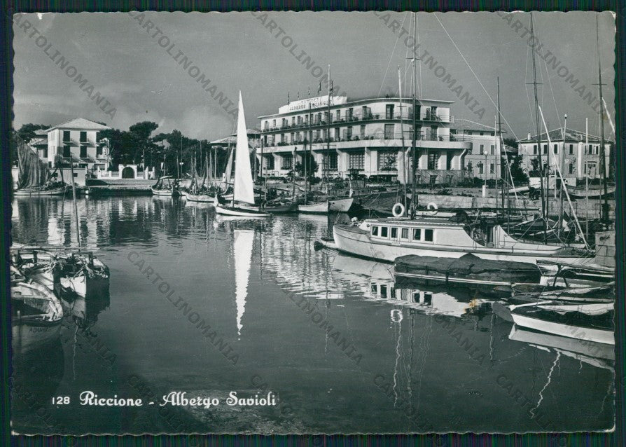Rimini Riccione Barche Foto FG cartolina KB0340 – fronte