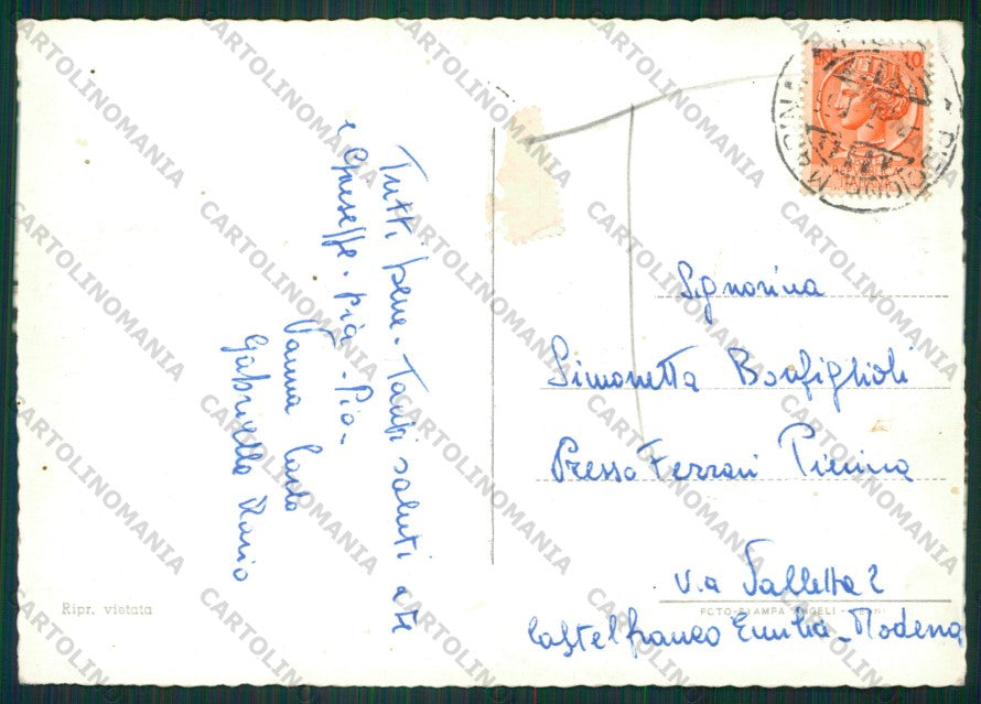 Rimini Riccione Barche Foto FG cartolina KB0340 – retro