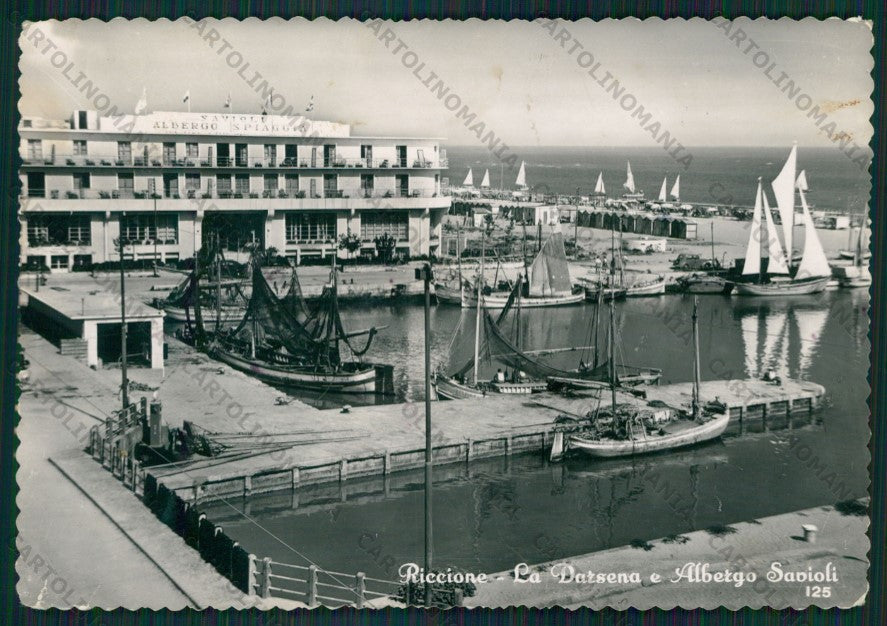 Rimini Riccione PIEGHINE Foto FG cartolina KB0344 – fronte
