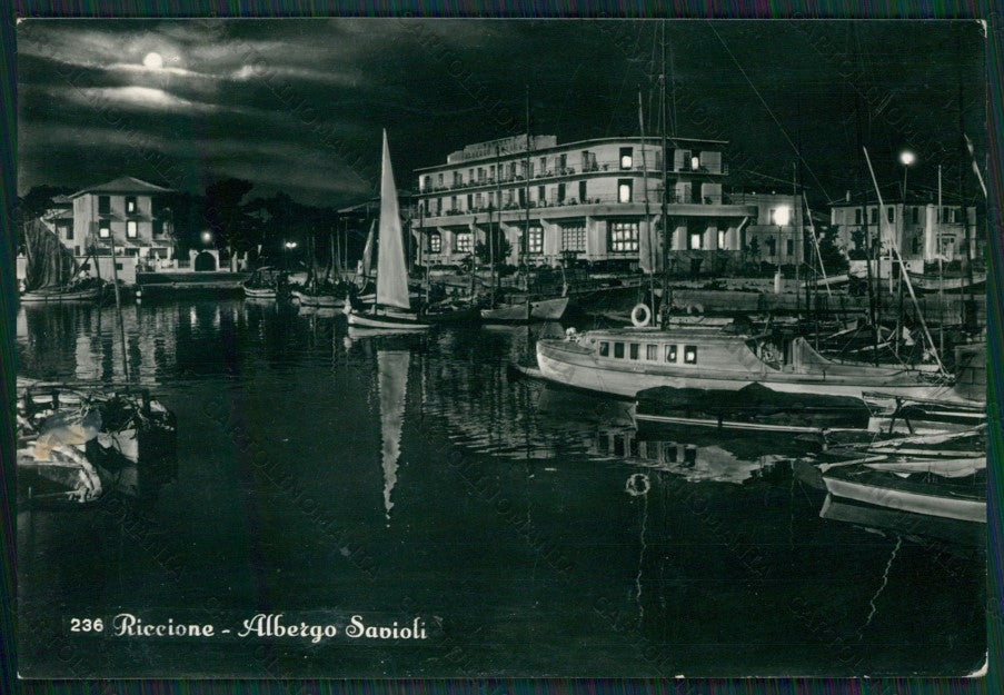 Rimini Riccione Barche Foto FG cartolina KB0347 – fronte