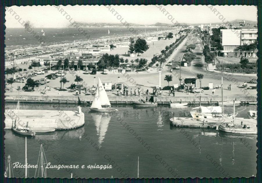 Rimini Riccione Barche Foto FG cartolina KB0368 – fronte