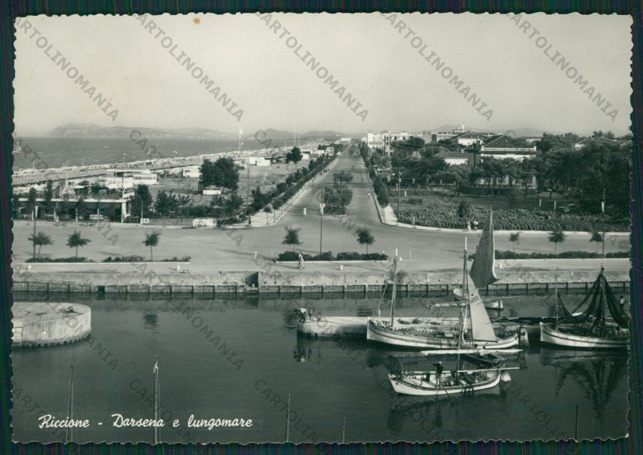 Rimini Riccione Barche Foto FG cartolina KB0371 – fronte