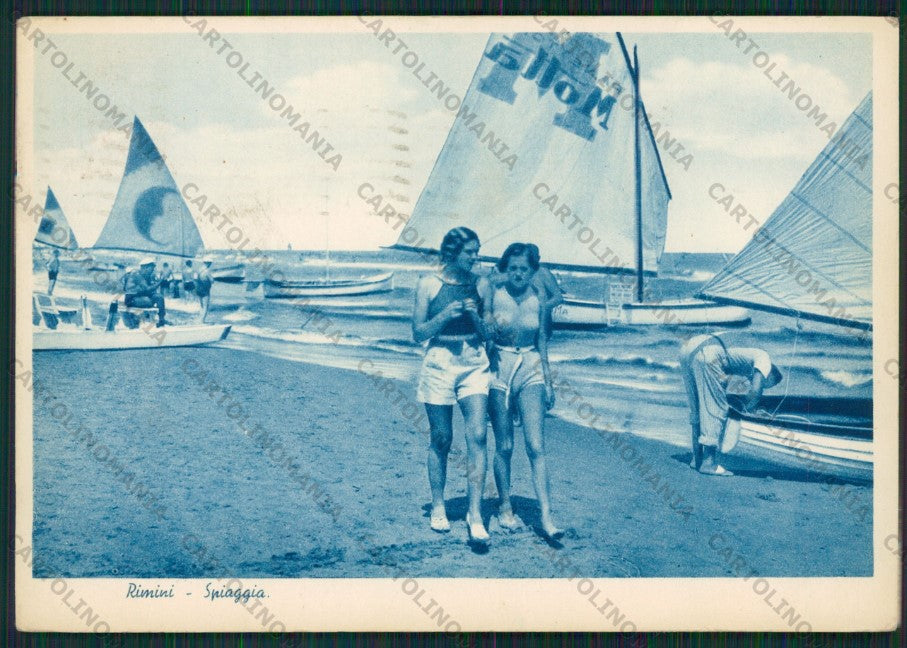 Rimini Città Barche FG cartolina KB0408 – fronte