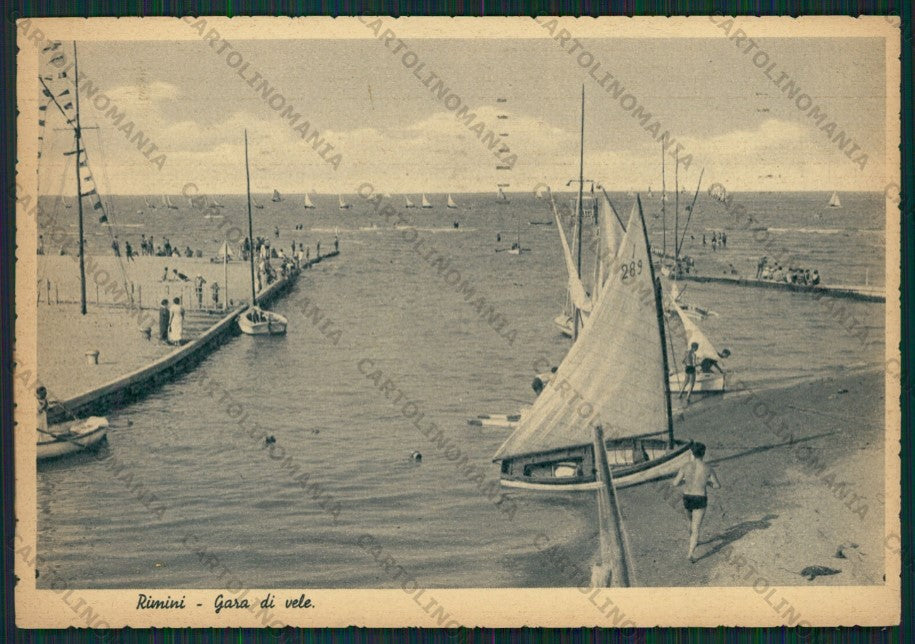 Rimini Città Barche FG cartolina KB0428 – fronte