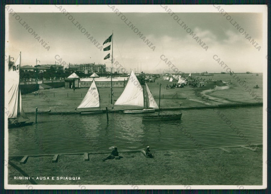 Rimini Città Barche Foto FG cartolina KB0431 – fronte