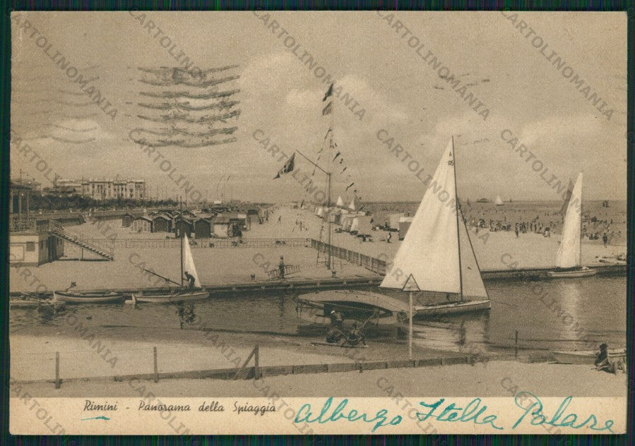 Rimini Città Barche PIEGA FG cartolina KB0462 – fronte