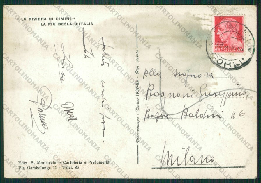 Rimini Città Foto FG cartolina KB0471 – retro