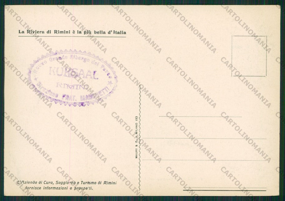 Rimini Città FG cartolina KB0480 – retro