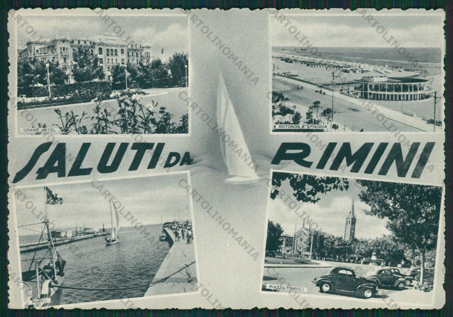 Rimini Città Saluti da FG cartolina KB0488 – fronte
