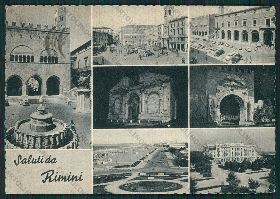 Rimini Città Saluiti da FG cartolina KB0495 – fronte