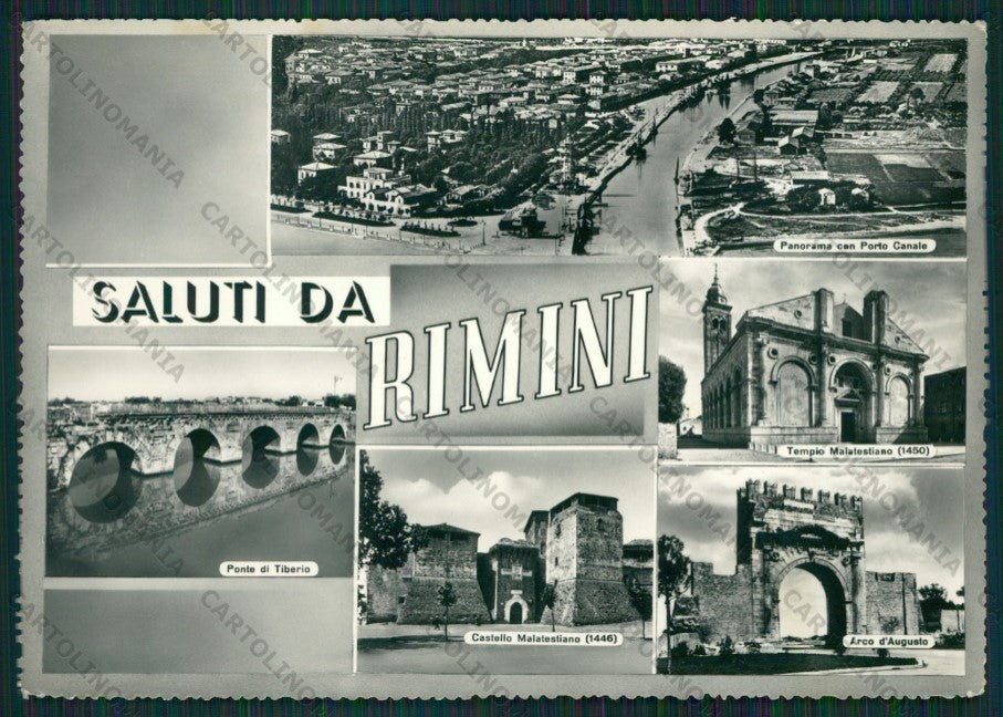 Rimini Città Saluiti da Foto FG cartolina KB0496 – fronte