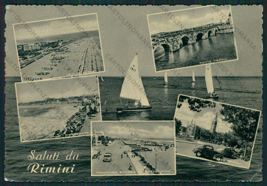 Rimini Città Saluiti da FG cartolina KB0500 – fronte
