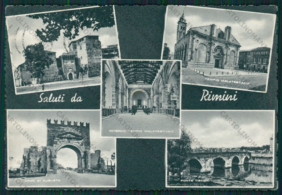 Rimini Città Saluti da FG cartolina KB0501 – fronte