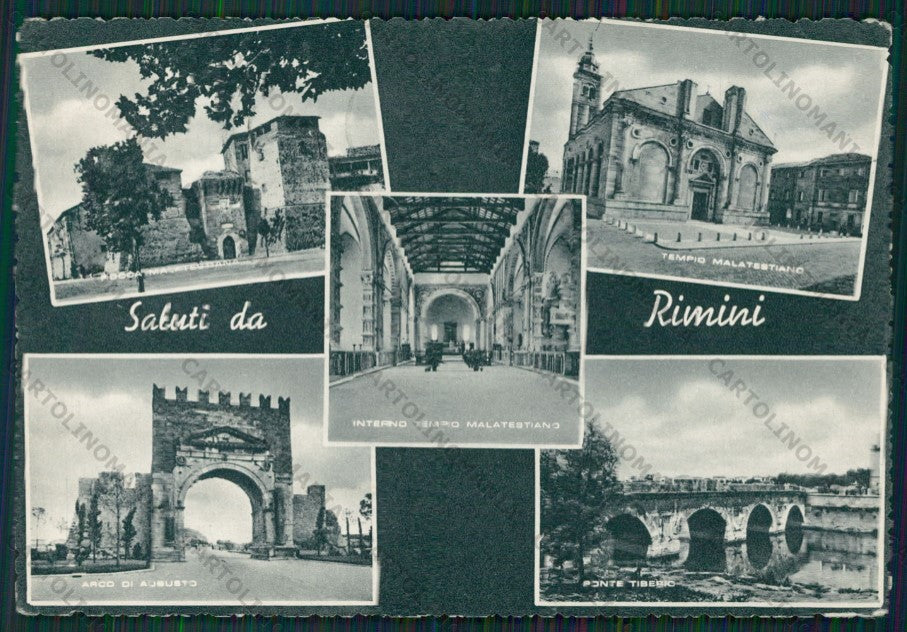 Rimini Città Saluti da FG cartolina KB0502 – fronte