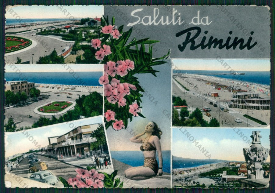 Rimini Città Saluti da SCOLLATA PIEGHINE Foto FG cartolina KB0506 – fronte