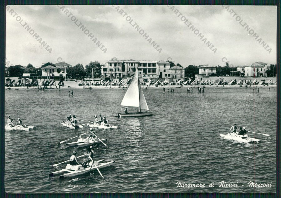 Rimini Città Barche Foto FG cartolina KB0520 – fronte