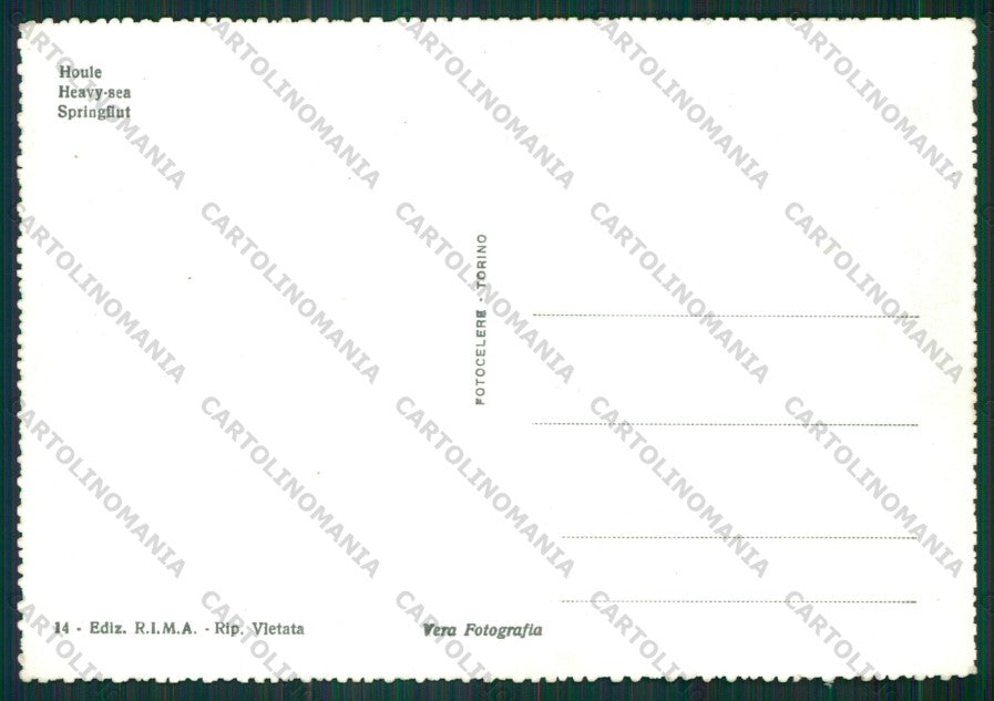 Rimini Città Mareggiata Foto FG cartolina KB0521 – retro