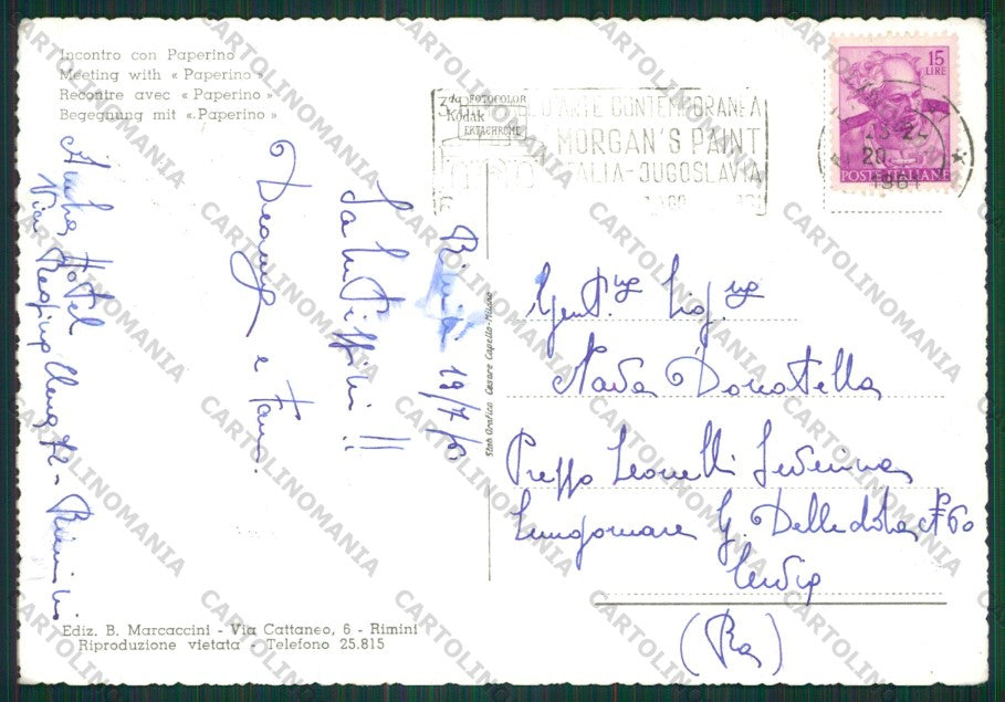 Rimini Paperino Foto FG cartolina KB0529 – retro
