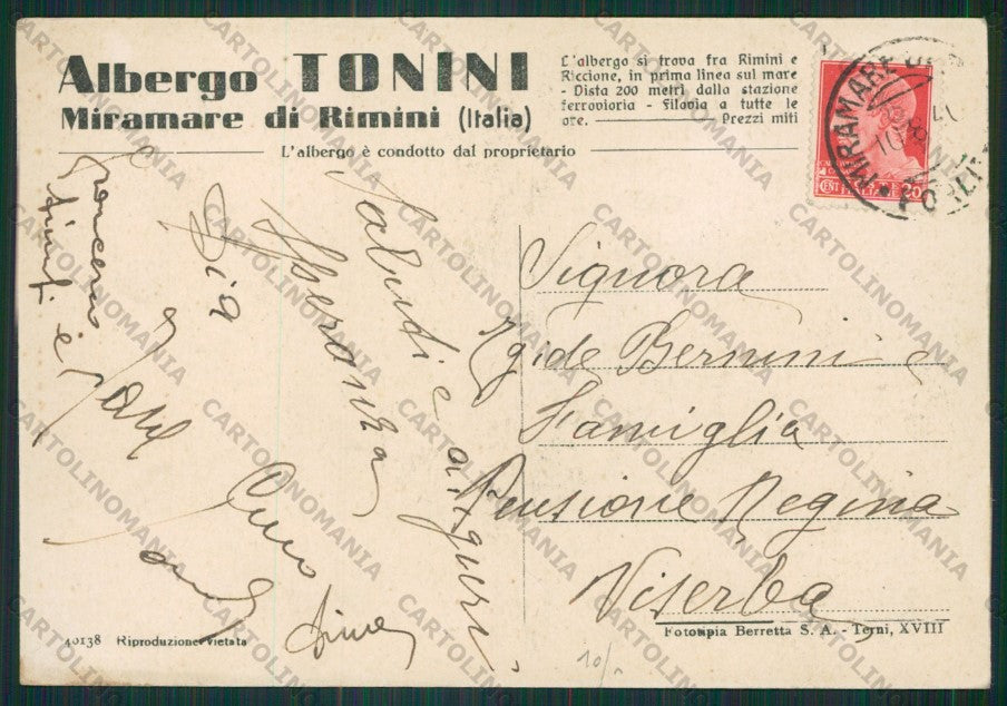 Rimini Città MACCHIA FG cartolina KB0532 – retro