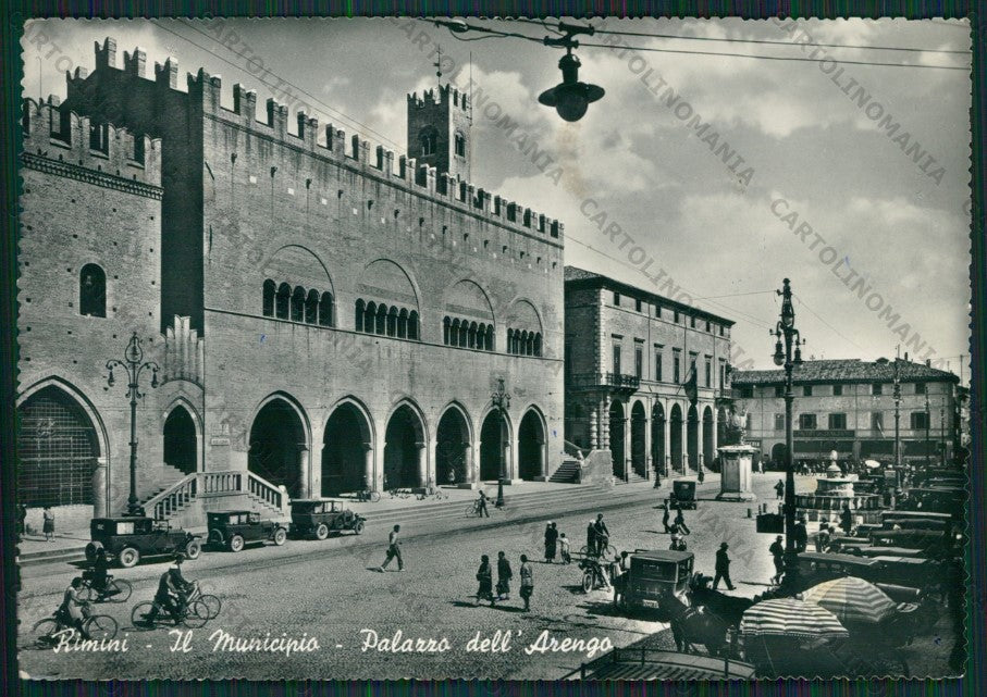 Rimini Città Municipio Auto Foto FG cartolina KB0540 – fronte