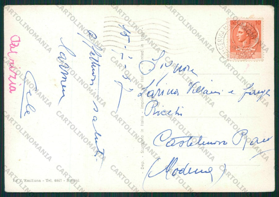 Rimini Città FG cartolina KB0571 – retro