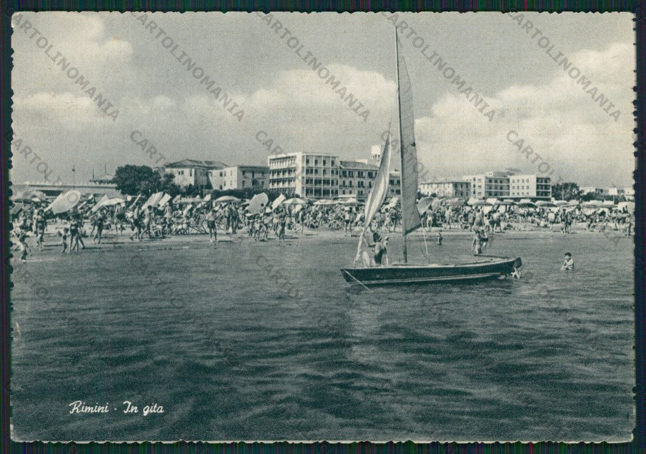Rimini Città Barca FG cartolina KB0572 – fronte