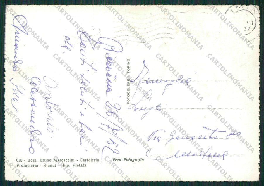Rimini Città Foto FG cartolina KB0577 – retro