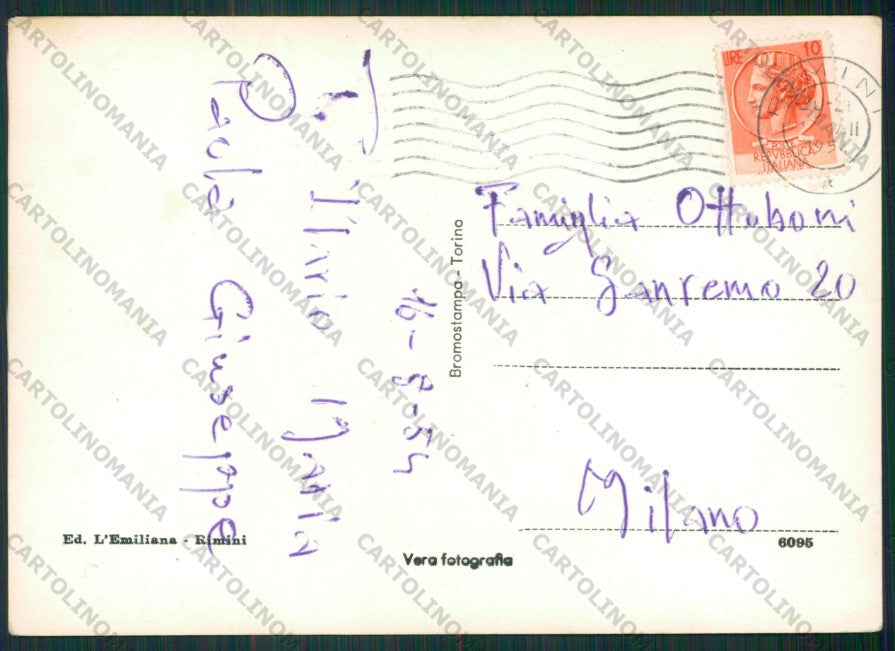 Rimini Città Foto FG cartolina KB0594 – retro