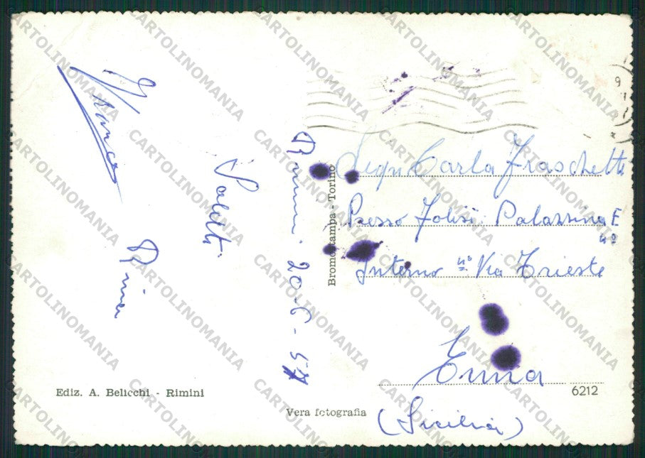 Rimini Città PIEGHE Foto FG cartolina KB0637 – retro