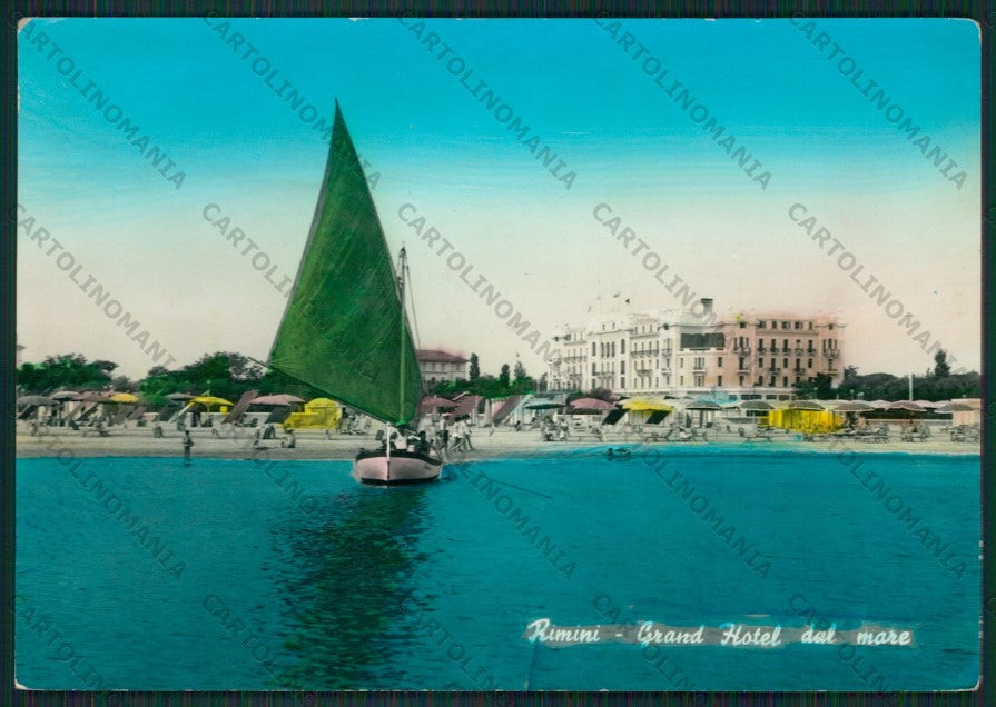 Rimini Città Barca Foto FG cartolina KB0643 – fronte