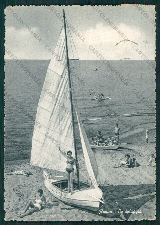 Rimini Città Barca FG cartolina KB0649 – fronte