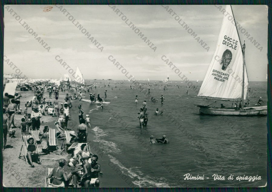 Rimini Città Barca Foto FG cartolina KB0656 – fronte