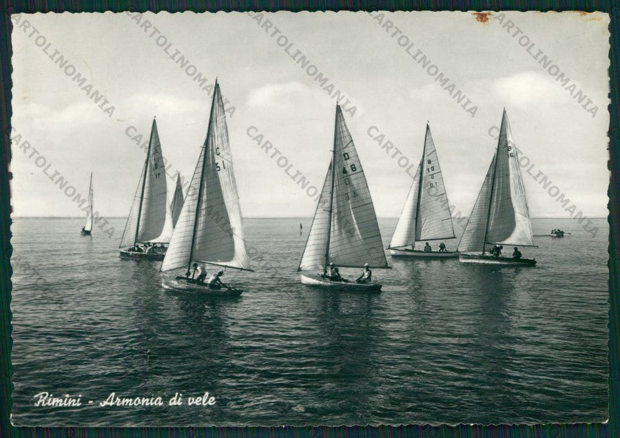 Rimini Città Barche Foto FG cartolina KB0657 – fronte