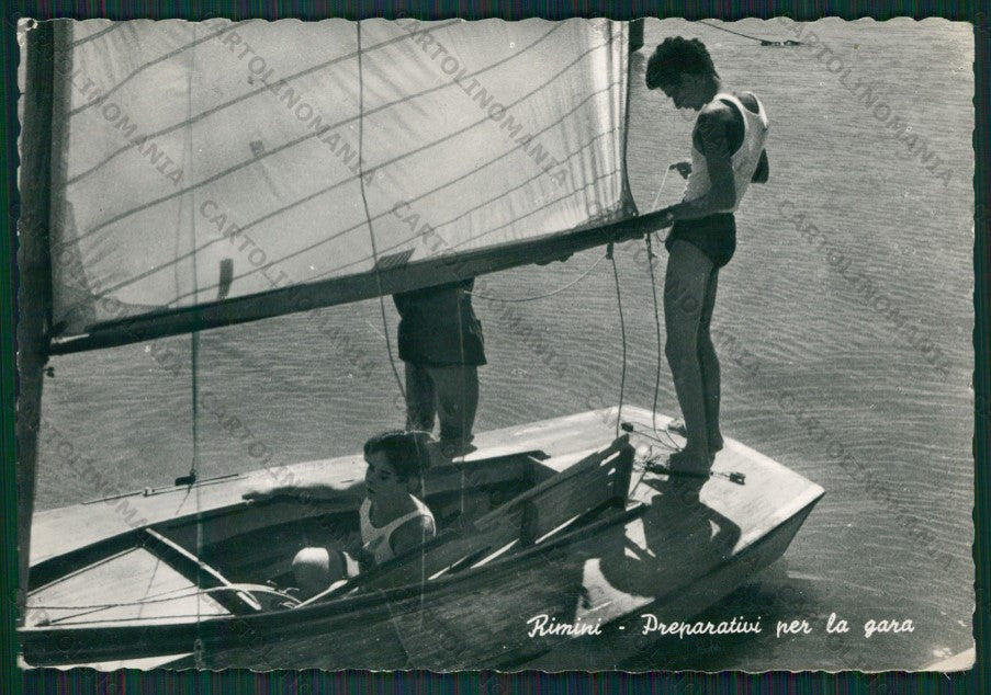 Rimini Città Barca Foto FG cartolina KB0661 – fronte