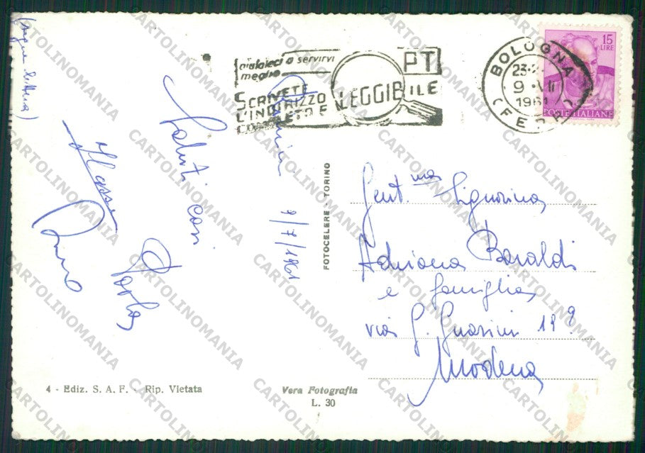 Rimini Città Barche PIEGA Foto FG cartolina KB0662 – retro