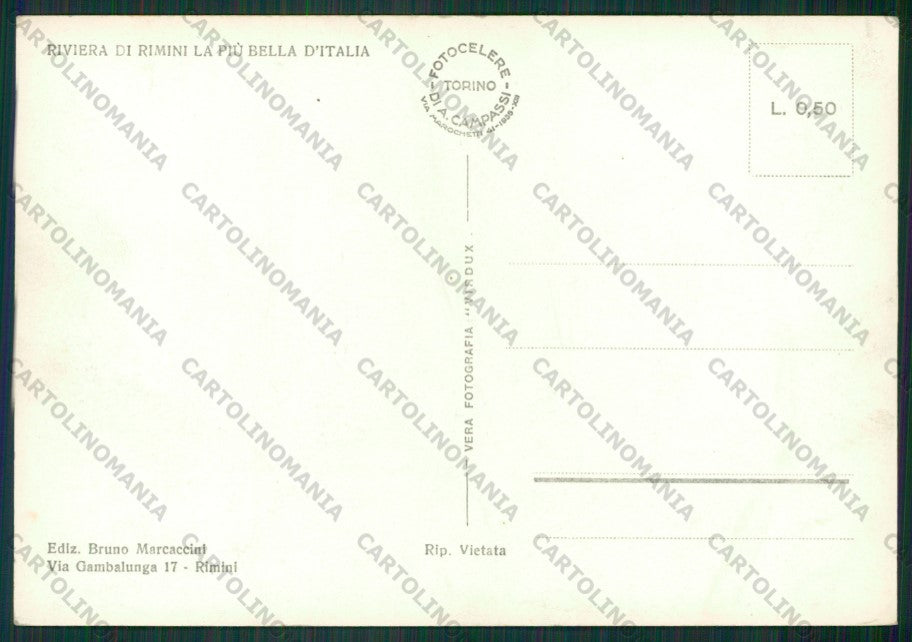 Rimini Città Barche Foto FG cartolina KB0666 – retro