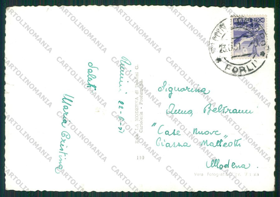 Rimini Città Porto Canale STRAPPINO Foto FG cartolina KB0670 – retro